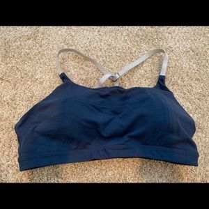 ATHLETA SPORTS BRA BLUE SIZE L